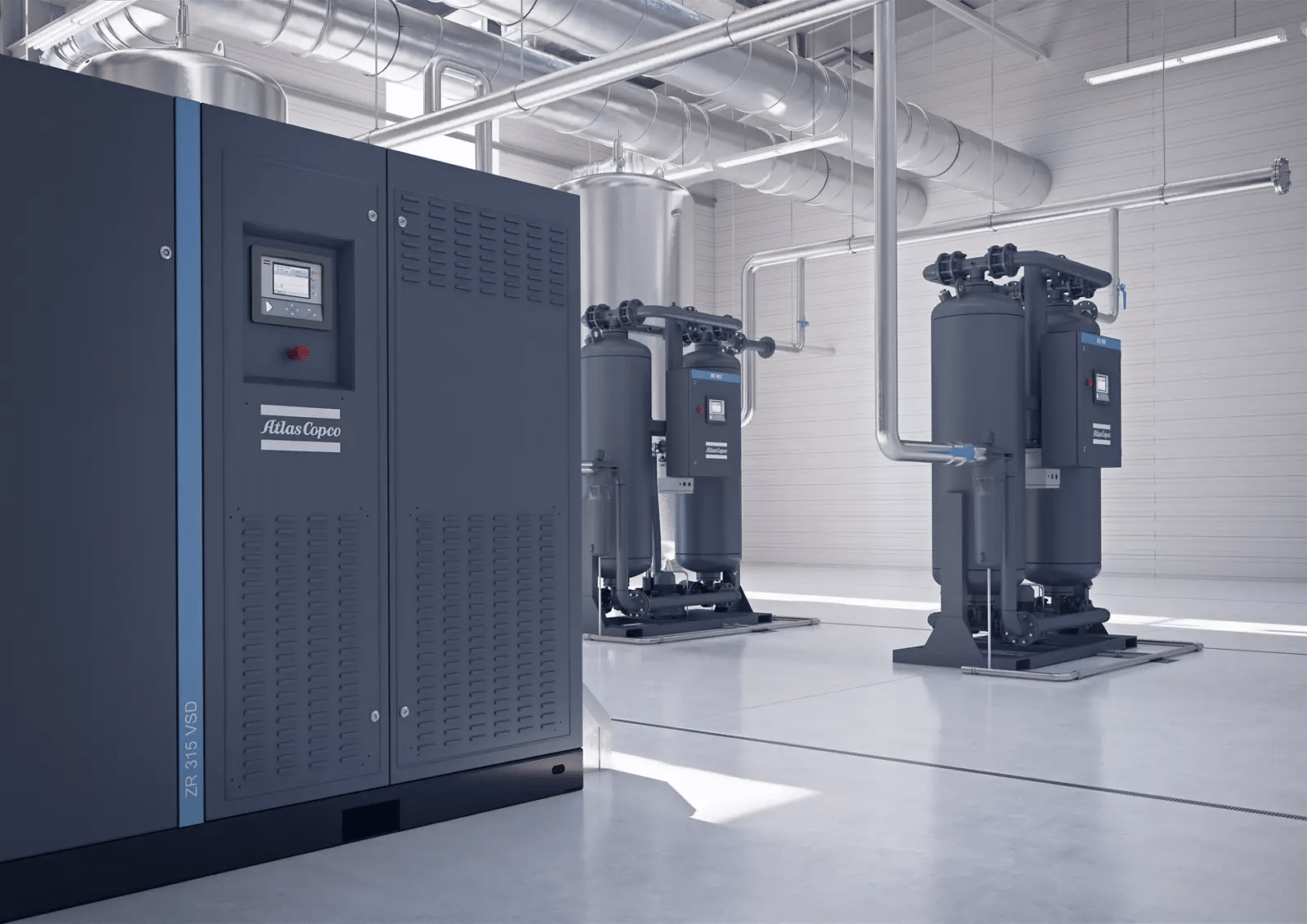 Air Compressor Pipework Installation