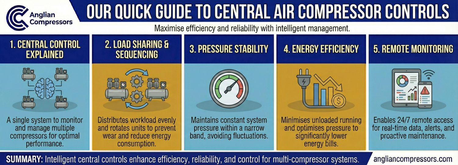 Our Quick Guide to Central Air Compressor Controls | Anglian Compressors