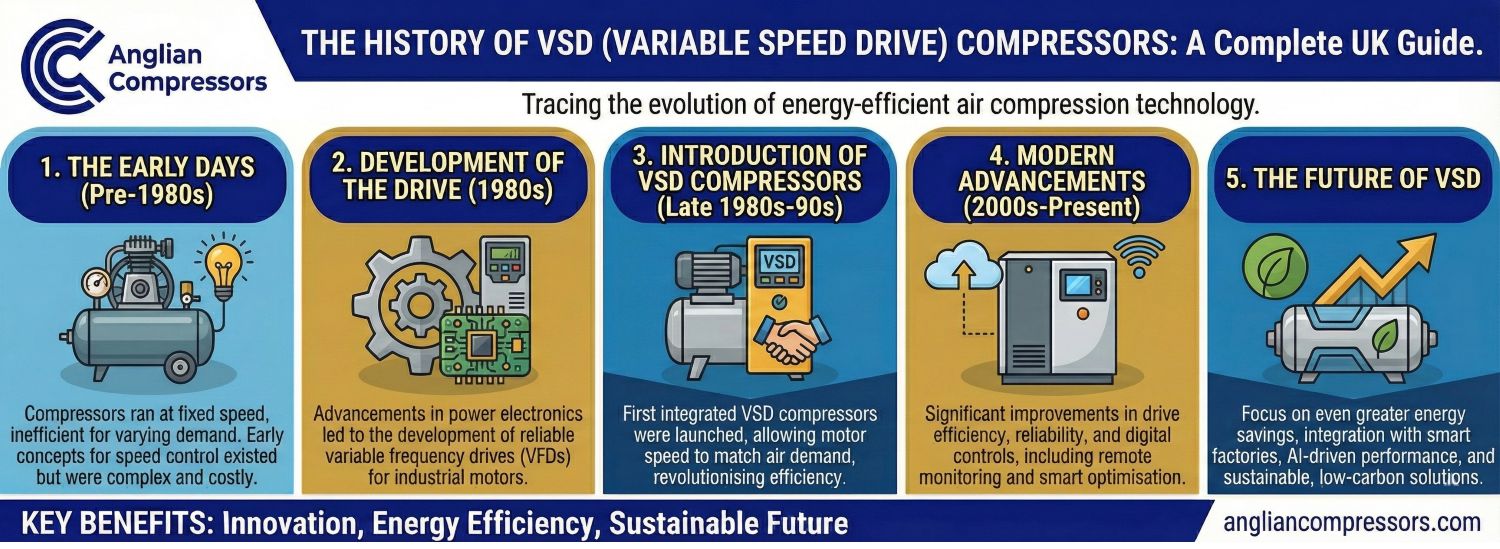 History of VSD Compressors | Anglian Compressors