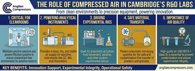 The Role of Compressed Air in Cambridge’s R&D Labs | Anglian Compressors