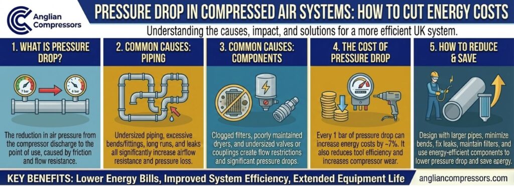 Understanding Pressure Drop in Compressed Air Systems