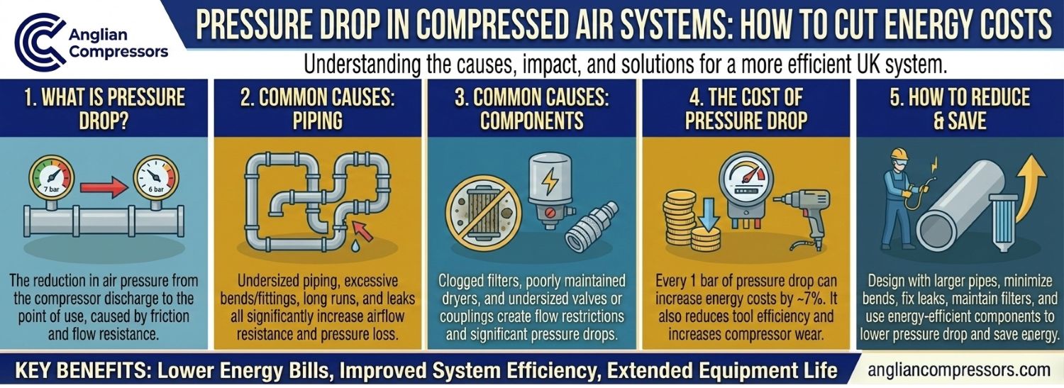 Pressure Drop in Compressed Air Systems: How to Cut Energy Costs in the ...
