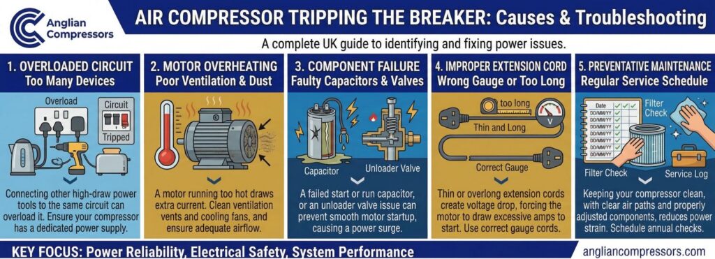 Air Compressor Tripping the Breaker Here’s Why