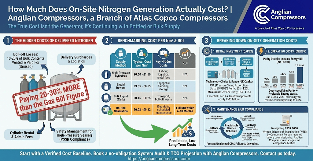 How Much Does On-Site Nitrogen Generation Actually Cost