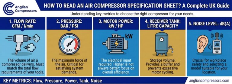 How to Read an Air Compressor Specification Sheet | Anglian Compressors