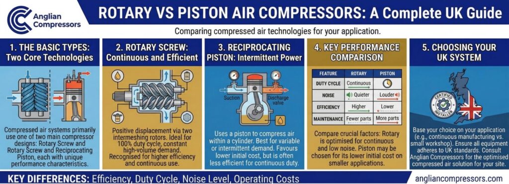 Rotary vs Piston Air Compressors Explained