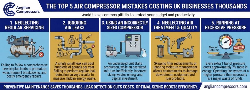 Top Air Compressor Mistakes to Avoid