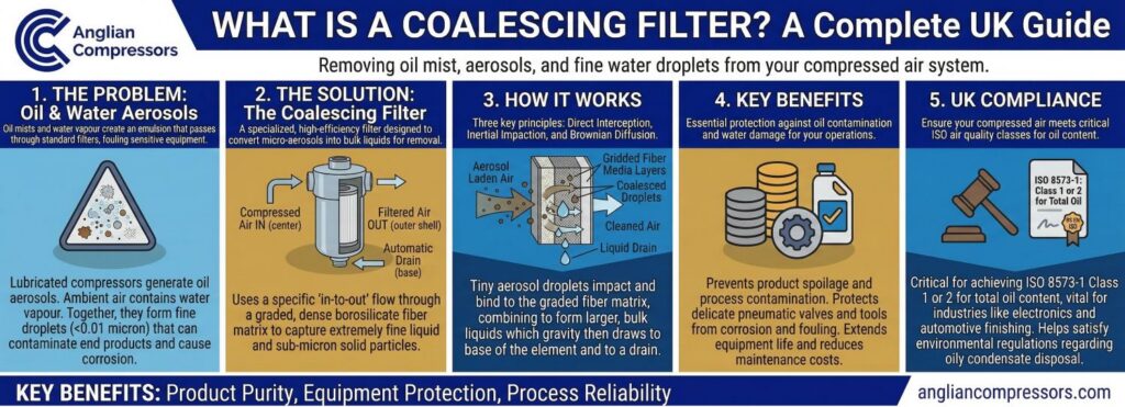 What Is a Coalescing Filter in a Compressed Air System