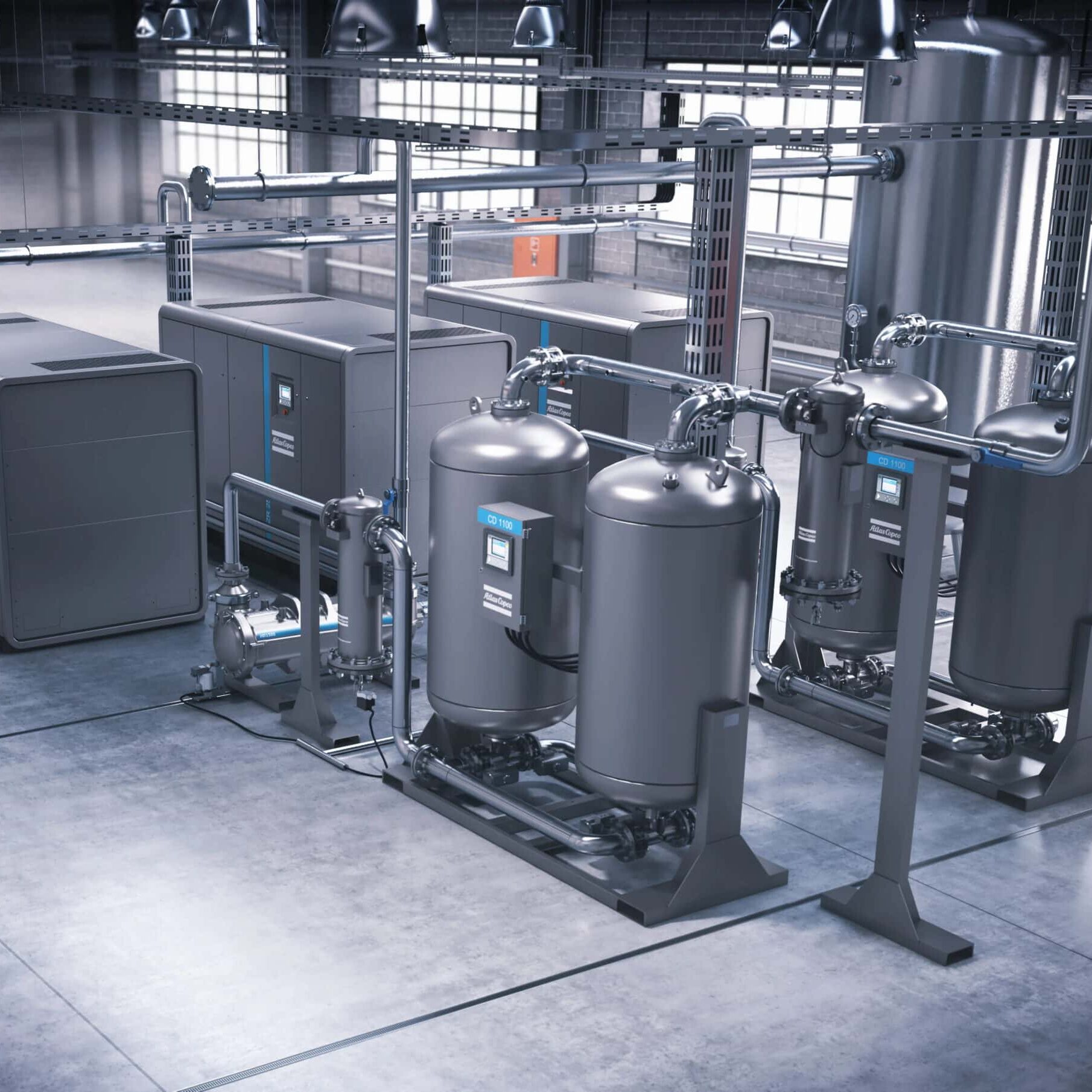 Air Compressor Pipework Installation